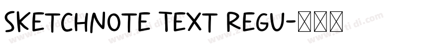 Sketchnote Text Regu字体转换